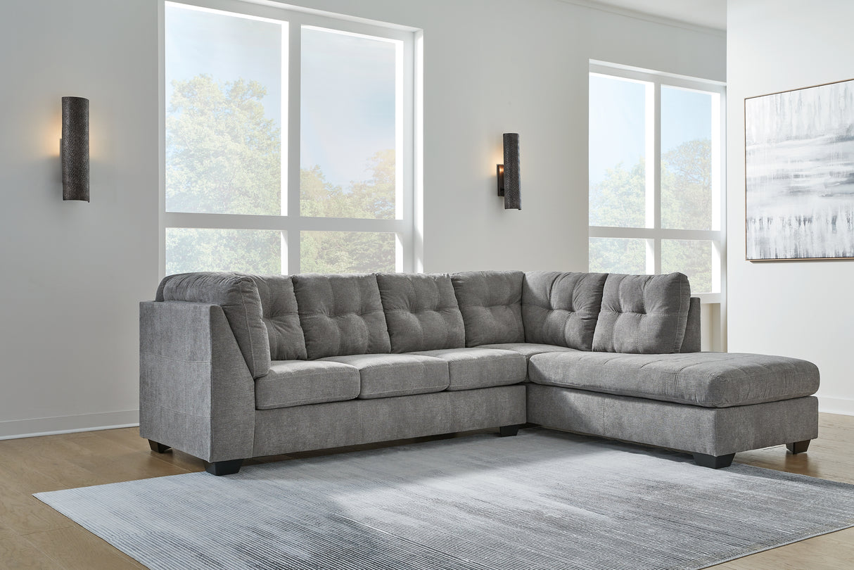 Marleton 3-Piece Sleeper Sectional with Ottoman (Right-Arm Facing Corner Chaise, Left-Arm Facing Full Sofa Sleeper, Oversized Accent Ottoman)