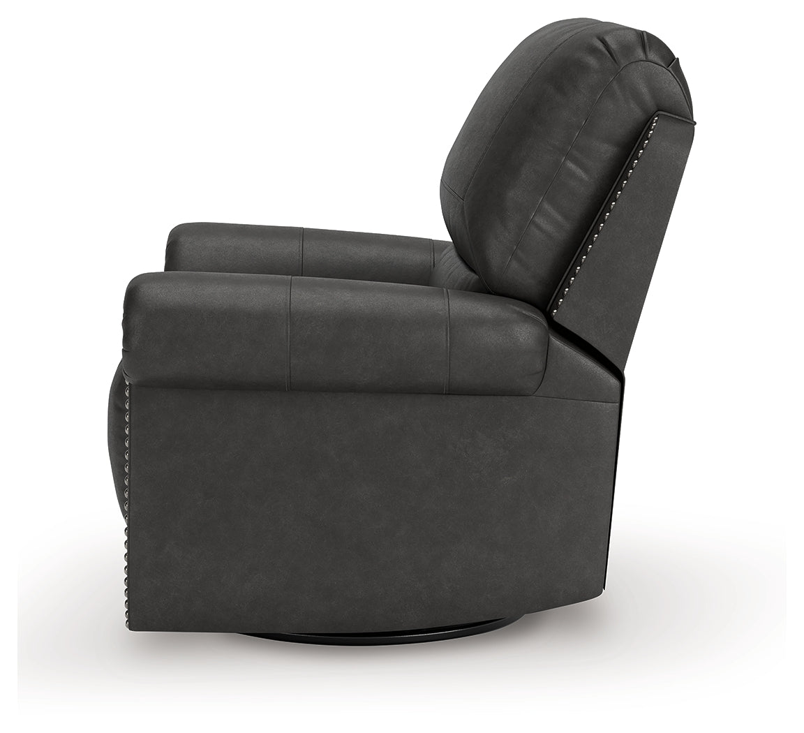 Chasemore Swivel Glider Recliner (Color: Granite)