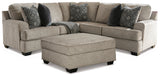 Bovarian 3-Piece Sectional with Ottoman (Ottoman, Left-Arm Facing Sofa with Corner Wedge, Right-Arm Facing Loveseat)