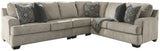 Bovarian 4-Piece Sectional with Ottoman (Ottoman, Armless Chair, Right-Arm Facing Sofa with Corner Wedge, Left-Arm Facing Loveseat)