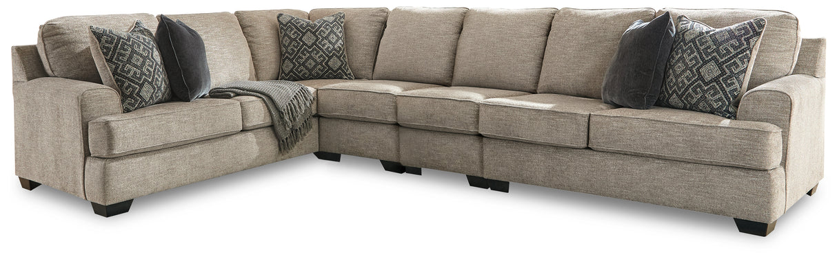 Bovarian 5-Piece Sectional with Ottoman (Armless Chair, Armless Chair, Left-Arm Facing Sofa with Corner Wedge, Right-Arm Facing Loveseat, Ottoman)