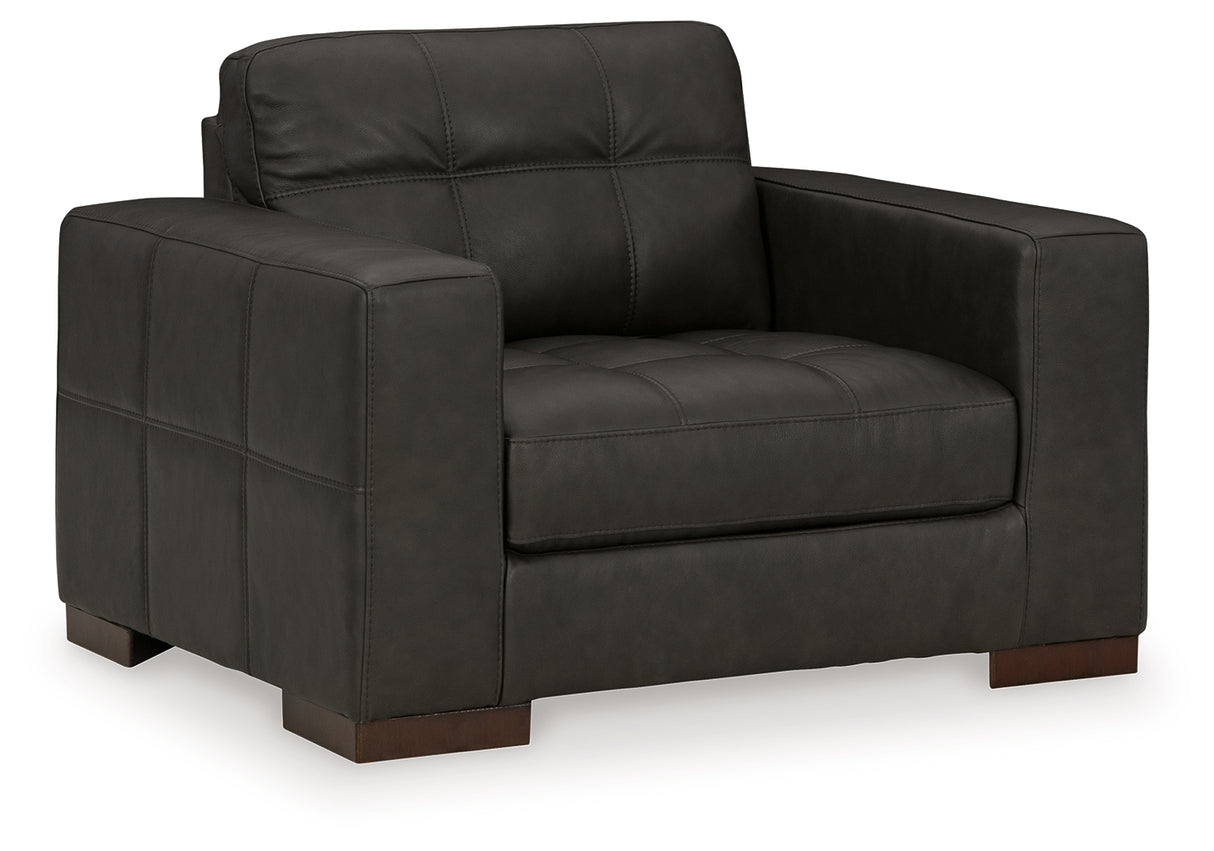 Luigi 4-Piece Sofa, Loveseat, Chair and Ottoman (Sofa, Loveseat, Oversized Chair, Ottoman)