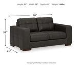 Luigi 4-Piece Sofa, Loveseat, Chair and Ottoman (Sofa, Loveseat, Oversized Chair, Ottoman)