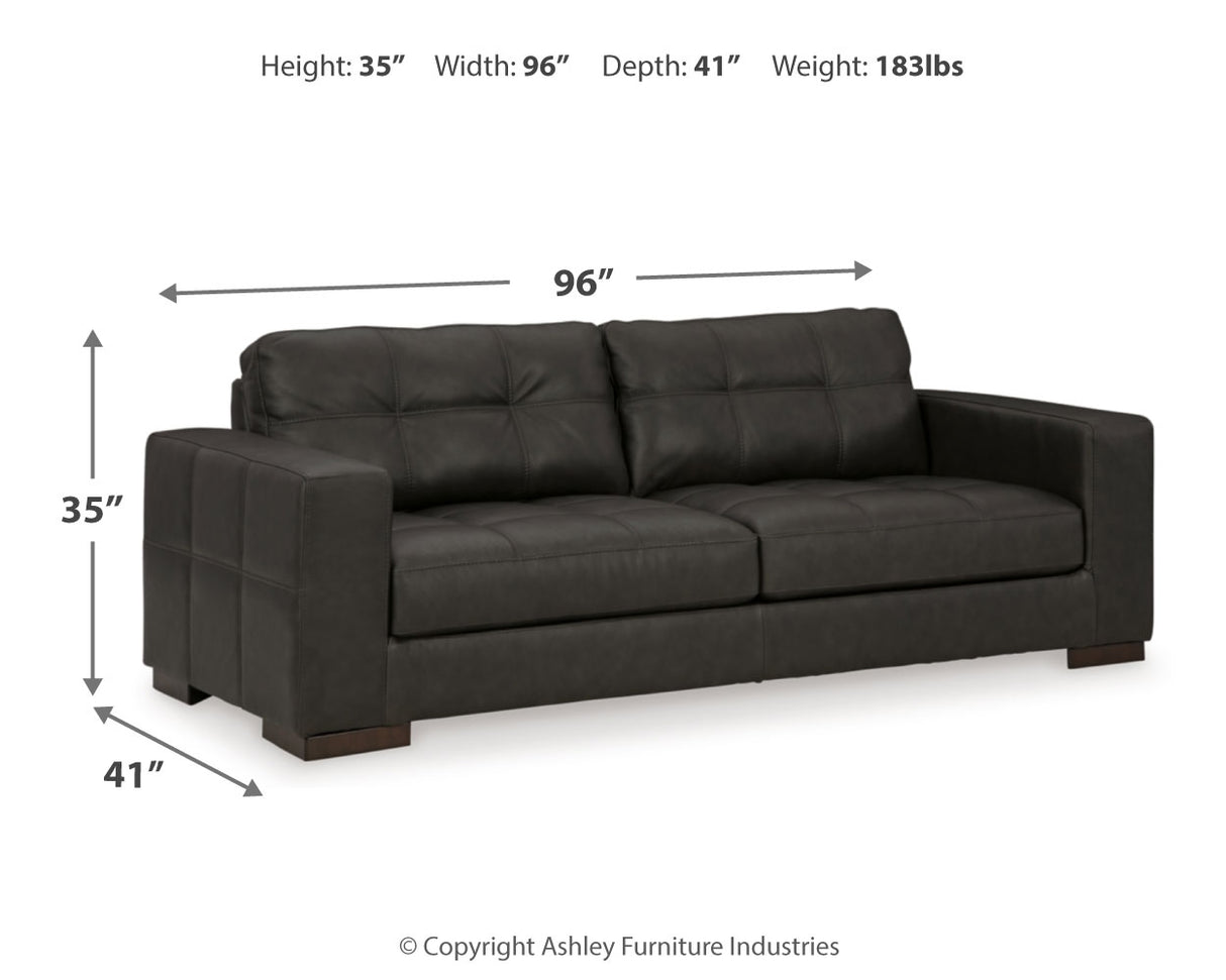 Luigi 4-Piece Sofa, Loveseat, Chair and Ottoman (Sofa, Loveseat, Oversized Chair, Ottoman)