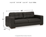 Luigi 4-Piece Sofa, Loveseat, Chair and Ottoman (Sofa, Loveseat, Oversized Chair, Ottoman)