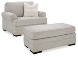 Eastonbridge 3-Piece Sofa Chaise, Chair, and Ottoman (Sofa Chaise, Oversized Chair, Ottoman)