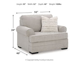 Eastonbridge 3-Piece Sofa Chaise, Chair, and Ottoman (Sofa Chaise, Oversized Chair, Ottoman)