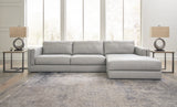 Amiata 3-Piece Sectional with Ottoman (Right-Arm Facing Corner Chaise, Left-Arm Facing Sofa, Oversized Accent Ottoman)