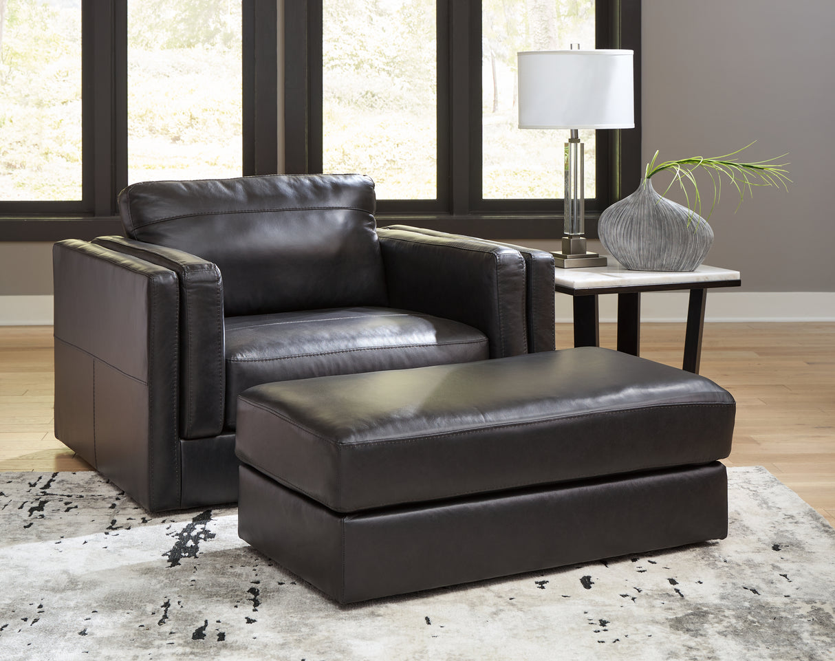 Amiata 2-Piece Chair and Ottoman (Oversized Chair, Ottoman)