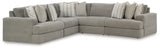 Avaliyah 6-Piece Sectional with Ottoman (Armless Chair, Armless Chair, Left-Arm Facing Corner Chair, Right-Arm Facing Corner Chair, Wedge, Oversized Accent Ottoman)