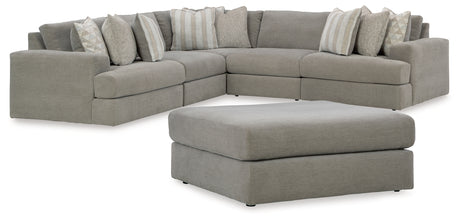 Avaliyah 6-Piece Sectional with Ottoman (Armless Chair, Armless Chair, Left-Arm Facing Corner Chair, Right-Arm Facing Corner Chair, Wedge, Oversized Accent Ottoman)