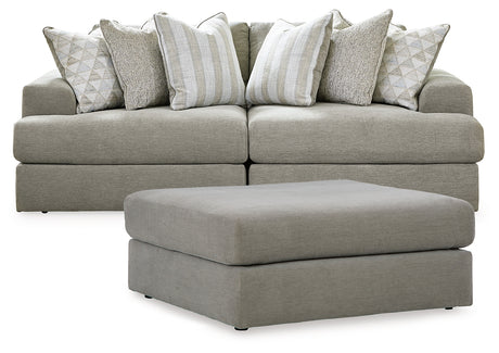 Avaliyah 3-Piece Sectional with Ottoman (Left-Arm Facing Corner Chair, Right-Arm Facing Corner Chair, Oversized Accent Ottoman)