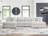 Cuddle Plush 3-Piece Sectional with Chaise (Configuration: 4-Piece (Cuddle Plush Oversized Armless Chaise, Cuddle Plush Oversized Armless Chaise, Cuddle Plush Armless Chair, Cuddle Plush Armless Chair))