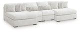 Cuddle Plush 3-Piece Sectional with Chaise (Configuration: 4-Piece (Cuddle Plush Oversized Armless Chaise, Cuddle Plush Oversized Armless Chaise, Cuddle Plush Armless Chair, Cuddle Plush Armless Chair))