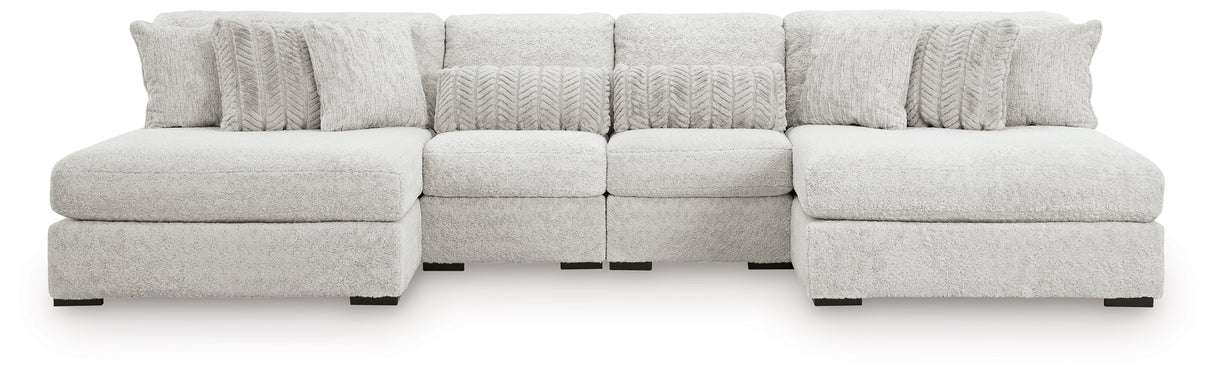 Cuddle Plush 3-Piece Sectional with Chaise (Configuration: 4-Piece (Cuddle Plush Oversized Armless Chaise, Cuddle Plush Oversized Armless Chaise, Cuddle Plush Armless Chair, Cuddle Plush Armless Chair))