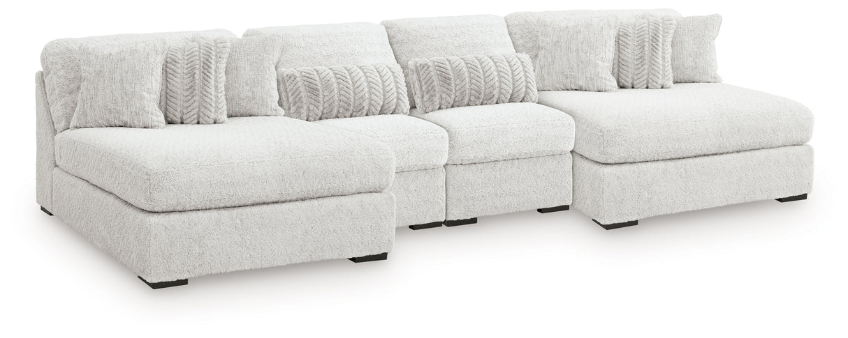 Cuddle Plush 3-Piece Sectional with Chaise (Configuration: 4-Piece (Cuddle Plush Oversized Armless Chaise, Cuddle Plush Oversized Armless Chaise, Cuddle Plush Armless Chair, Cuddle Plush Armless Chair))