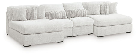Cuddle Plush 3-Piece Sectional with Chaise (Configuration: 4-Piece (Cuddle Plush Oversized Armless Chaise, Cuddle Plush Oversized Armless Chaise, Cuddle Plush Armless Chair, Cuddle Plush Armless Chair))