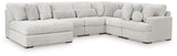 Cuddle Plush 3-Piece Sectional with Chaise (Configuration: 6-Piece (Cuddle Plush Oversized Armless Chaise, Cuddle Plush Armless Chair, Cuddle Plush Armless Chair, Cuddle Plush Armless Chair, Cuddle Plush Right-Arm Facing Corner Chair, Cuddle Plush Wedge))