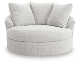 Cuddle Plush Oversized Swivel Accent Chair