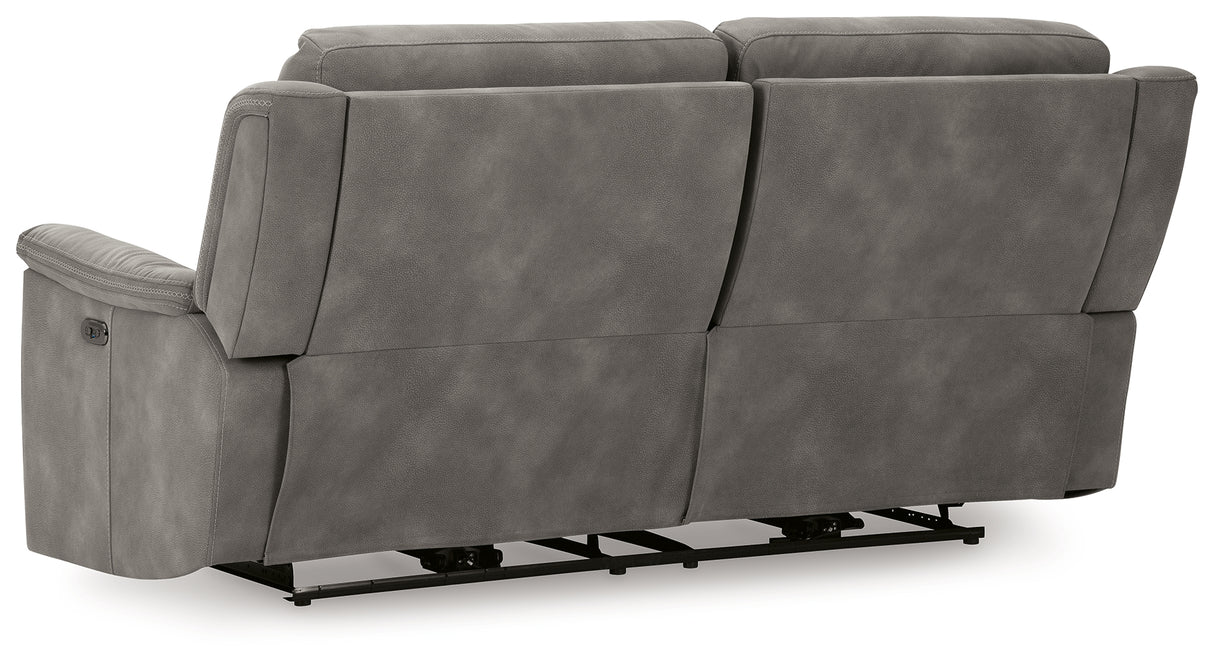 Next-Gen DuraPella Power Reclining Sofa (Color: Slate)