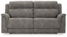 Next-Gen DuraPella Power Reclining Sofa (Color: Slate)