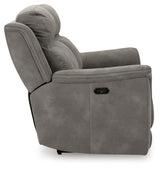 Next-Gen DuraPella Power Reclining Sofa (Color: Slate)