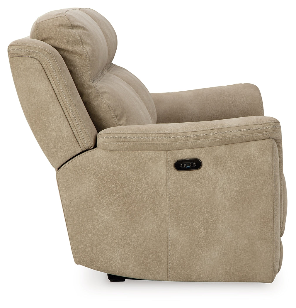 Next-Gen DuraPella Power Reclining Sofa (Color: Sand)
