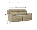 Next-Gen DuraPella Power Reclining Sofa (Color: Sand)