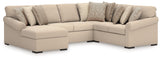LadyMae 4-Piece Sectional with Chaise (Sectional Orientation: Left Arm Facing)