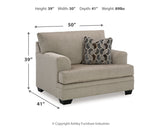 Stonemeade 4-Piece Sofa, Loveseat, Chair and Ottoman (Sofa, Loveseat, Oversized Chair, Ottoman)