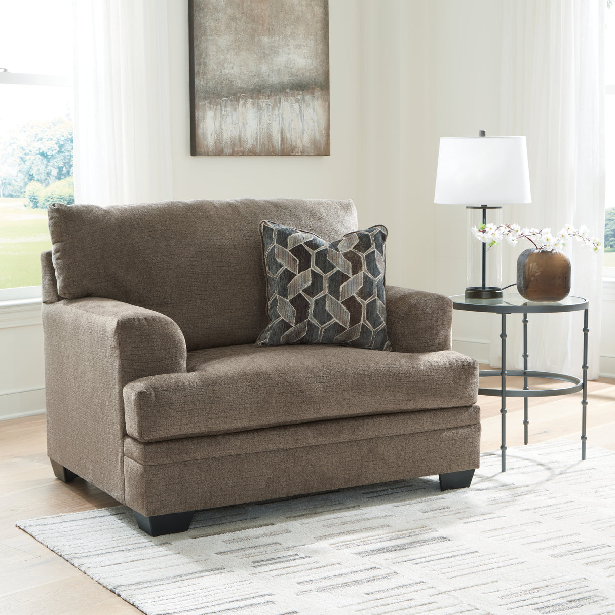 Stonemeade 3-Piece Sofa Chaise, Chair, and Ottoman (Sofa Chaise, Oversized Chair, Ottoman)
