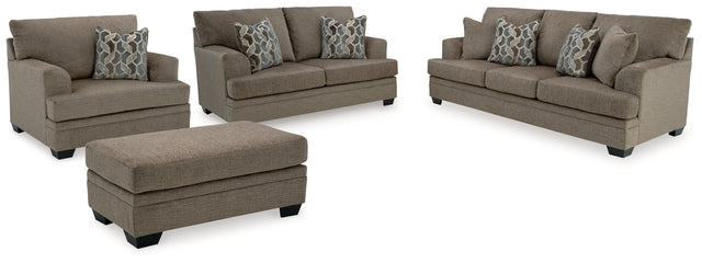 Stonemeade 4-Piece Sofa, Loveseat, Chair and Ottoman (Sofa, Loveseat, Oversized Chair, Ottoman)