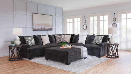 Lavernett 4-Piece Sectional with Ottoman (Left-Arm Facing Sofa, Right-Arm Facing Sofa, Wedge, Oversized Accent Ottoman)