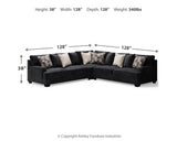 Lavernett 4-Piece Sectional with Ottoman (Left-Arm Facing Sofa, Right-Arm Facing Sofa, Wedge, Oversized Accent Ottoman)