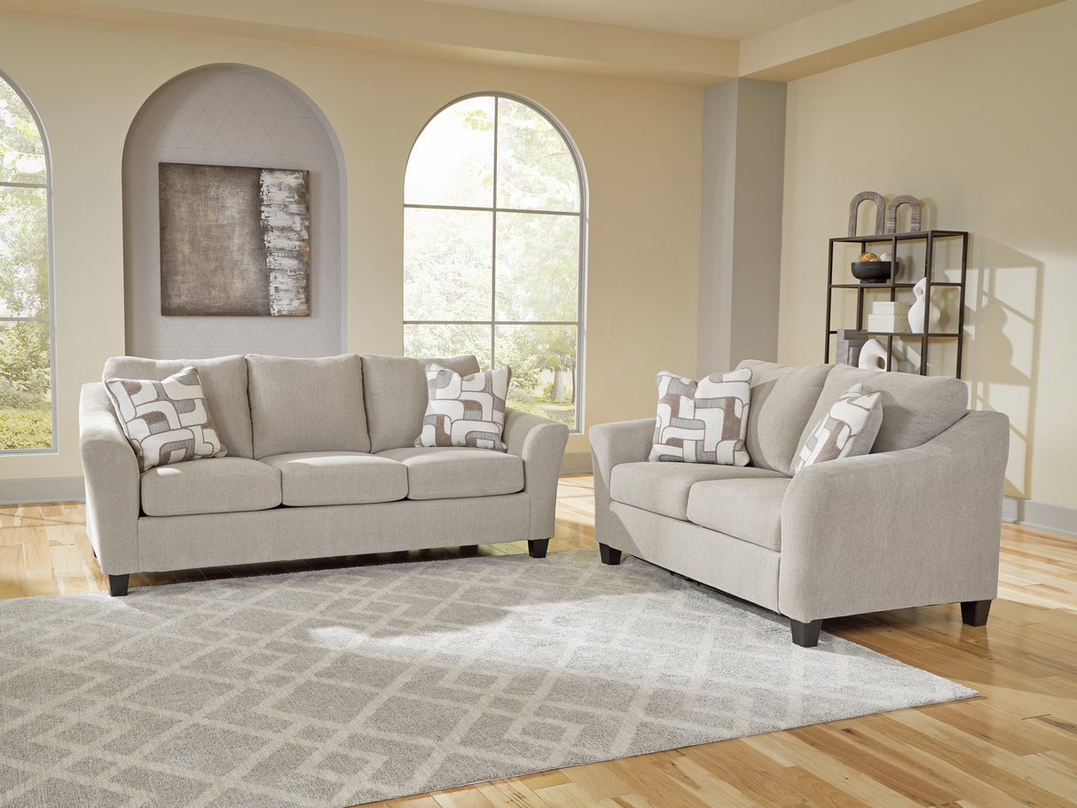 Willarae 2-Piece Sofa and Loveseat (Sofa, Loveseat)