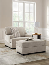 High Profile 2-Piece Chair and Ottoman (Oversized Chair, Ottoman)