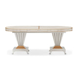 St. Charles - Double Pedestal Dining Table - Dove Gray