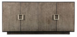 Melange - Asher Four Door Entertainment Credenza - Dark Brown