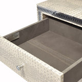 Hollywood Swank - Upholstered Dresser - Crystal Croc