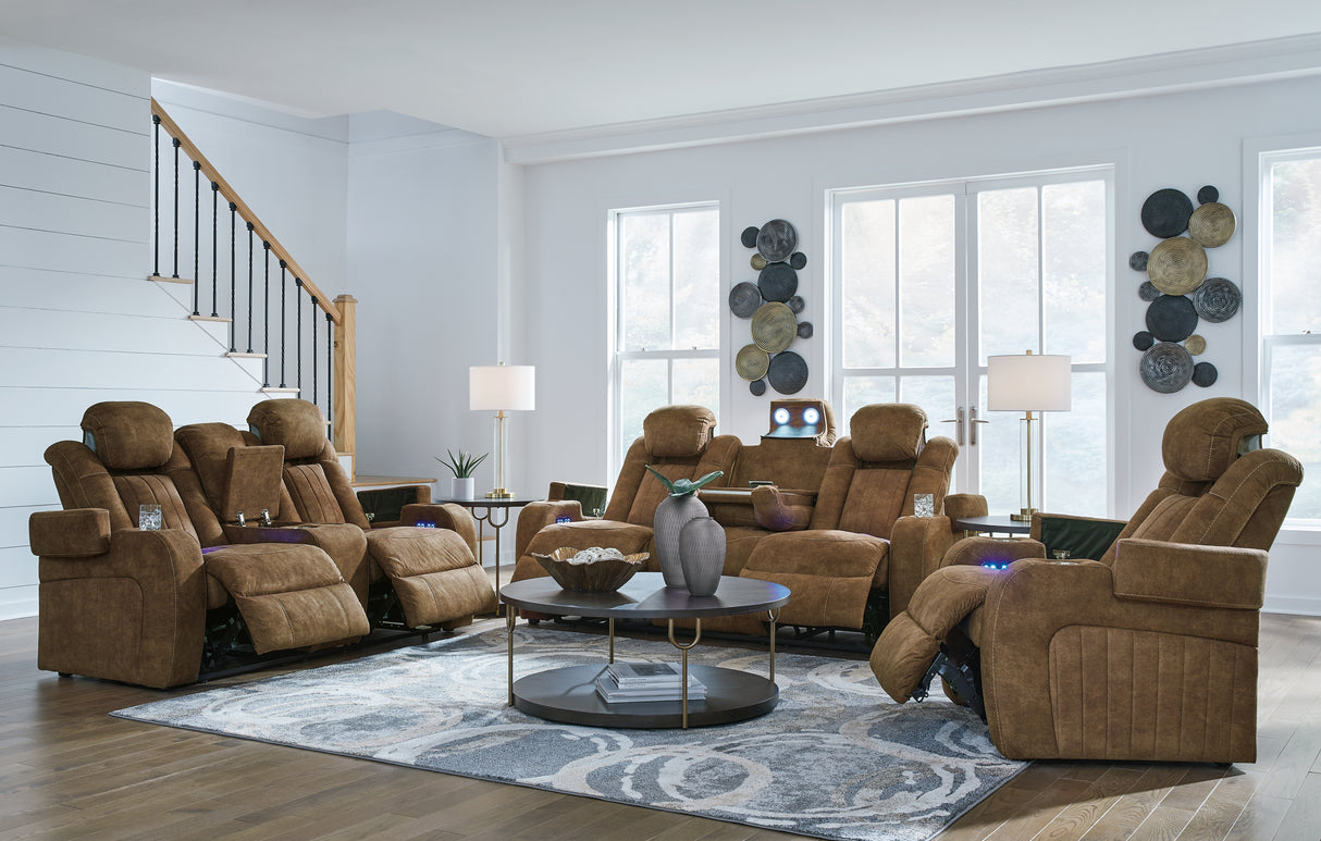 Wolfridge Power Reclining Sofa, Loveseat and Recliner