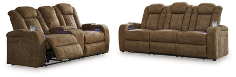 Wolfridge 2-Piece Sofa and Loveseat (Power Reclining Sofa, Power Reclining Loveseat)