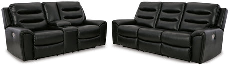 Warlin 2-Piece Sofa and Loveseat (Power Reclining Sofa, Power Reclining Loveseat with Console)