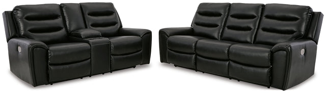 Warlin 2-Piece Sofa and Loveseat (Power Reclining Sofa, Power Reclining Loveseat with Console)