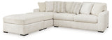 Chessington 3-Piece Sectional with Ottoman (Left-Arm Facing Corner Chaise, Right-Arm Facing Sofa, Oversized Accent Ottoman)