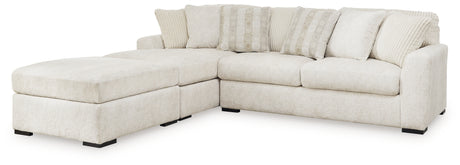 Chessington 3-Piece Sectional with Ottoman (Left-Arm Facing Corner Chaise, Right-Arm Facing Sofa, Oversized Accent Ottoman)