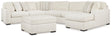 Chessington 4-Piece Sectional and Oversized Accent Ottoman