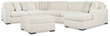 Chessington 4-Piece Sectional and Oversized Accent Ottoman