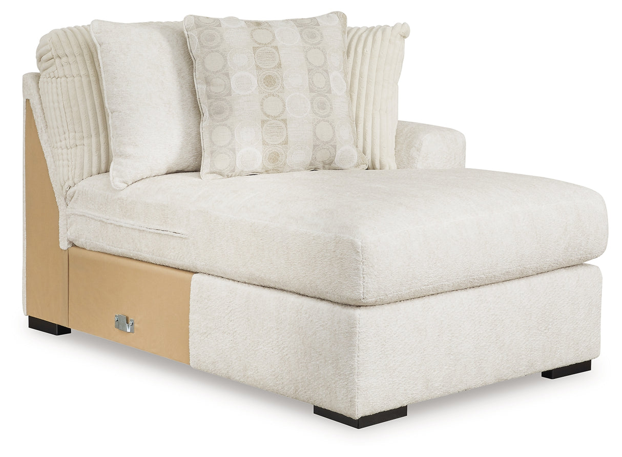 Chessington 4-Piece Sectional and Oversized Accent Ottoman