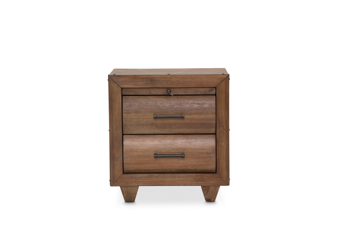 Brooklyn Walk - 2-Drawer Nightstand - Burnt Umber