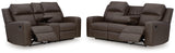 Lavenhorne 2-Piece Sofa and Loveseat (Reclining Sofa with Drop Down Table, Reclining Loveseat with Console)